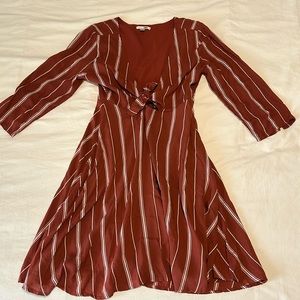 Amuse Society burnt orange dress